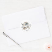 Rond Sticker Mariage enchâssé (Enveloppe)