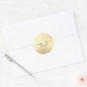 Rond Sticker Mariage Faux Gold (Enveloppe)
