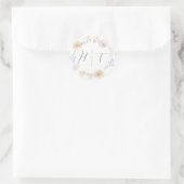 Rond Sticker Mariage floral (Sac)