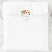 Rond Sticker Mariage floral (Sac)