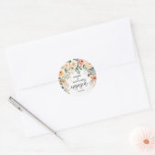 Rond Sticker Mariage flou (Enveloppe)