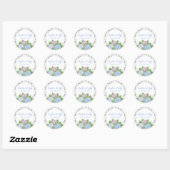 Rond Sticker Mariage Hydrangea (Feuille)