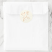 Rond Sticker Mariage jonquille (Sac)