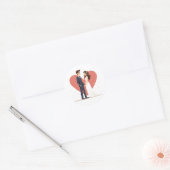 Rond Sticker Mariage Love Couple (Enveloppe)
