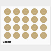 Rond Sticker Mariage marié (Feuille)