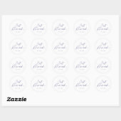 Rond Sticker Mariage marié (Feuille)