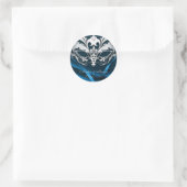 Rond Sticker Mariage Masquerade Argent (Sac)