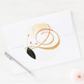 Rond Sticker Mariage Mélodie (Enveloppe)
