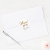 Rond Sticker Mariage Merci or (Enveloppe)