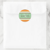 Rond Sticker Mariage Monogramme de mariée moderne (Sac)