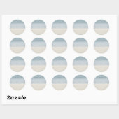 Rond Sticker Mariage Ombré Shore (Feuille)