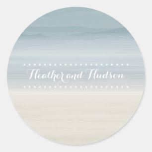 Rond Sticker Mariage Ombré Shore
