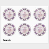 Rond Sticker Mariage précieux (Feuille)