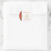 Rond Sticker Mariage Red Double Asiatique (Sac)