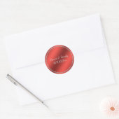 Rond Sticker Mariage Red Faux (Enveloppe)