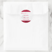 Rond Sticker Mariage Red Roses Galore (Sac)