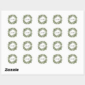 Rond Sticker mariage Sprigs (Feuille)