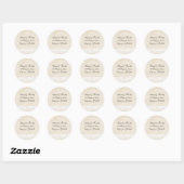 Rond Sticker Mariage victorien (Feuille)