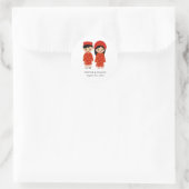 Rond Sticker Mariage vietnamien (Sac)