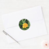 Rond Sticker Marigold jaune (Enveloppe)