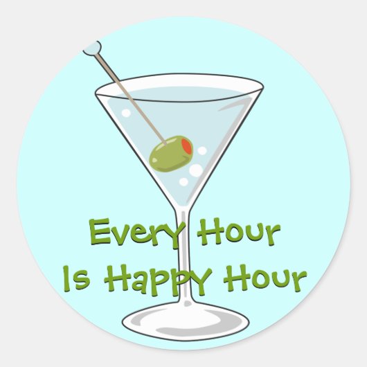 Rond Sticker Martini (Devant)