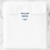 Rond Sticker Mccain/Palin (Sac)