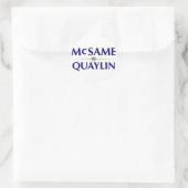 Rond Sticker McSame Quaylin - Blanc (Sac)