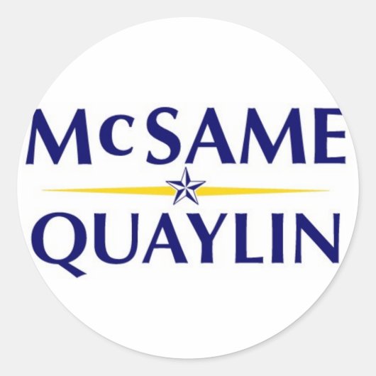 Rond Sticker McSame Quaylin - Blanc (Devant)