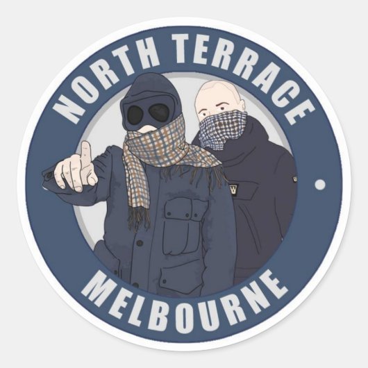 Rond Sticker Melbourne Terrasse Nord (Devant)
