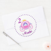 Rond Sticker mensuel pour bébé personnalisé (Enveloppe)