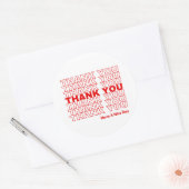 Rond Sticker Merci (Enveloppe)