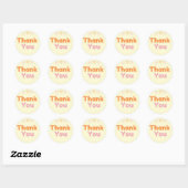 Rond Sticker Merci (Feuille)