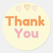 Rond Sticker Merci (Devant)