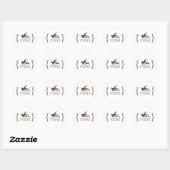 Rond Sticker Merci (Feuille)