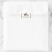 Rond Sticker Merci (Sac)