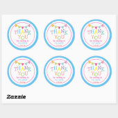 Rond Sticker Merci (Feuille)