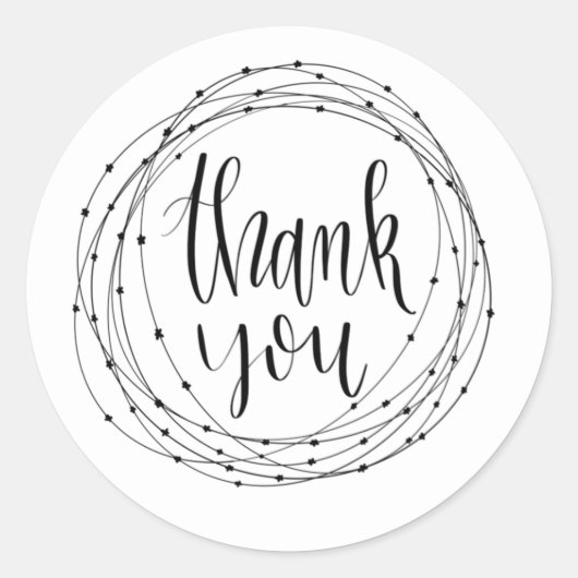 Rond Sticker Merci (Devant)