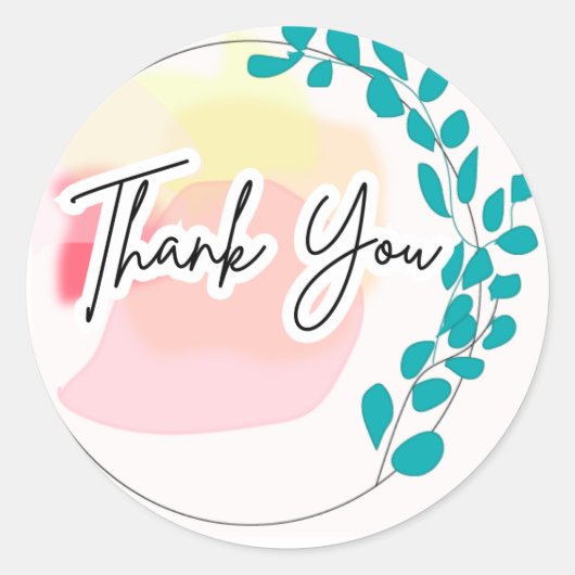 Rond Sticker Merci (Devant)