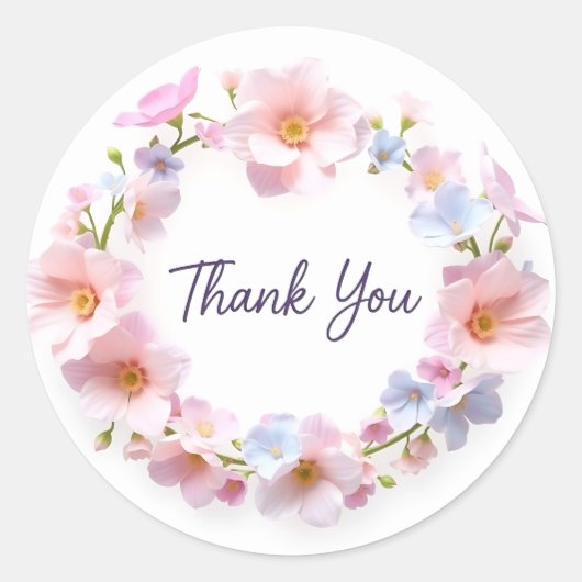 Rond Sticker "Merci" (Devant)