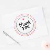 Rond Sticker Merci (Enveloppe)