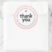 Rond Sticker Merci (Sac)