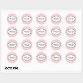 Rond Sticker Merci (Feuille)