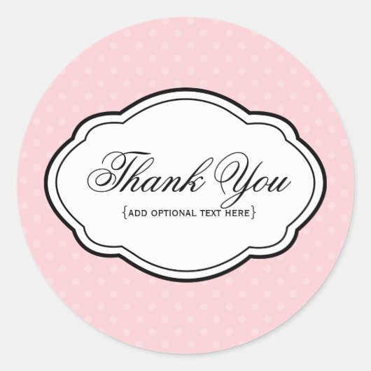 Rond Sticker Merci (Devant)