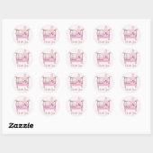 Rond Sticker Merci (Feuille)