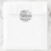 Rond Sticker Merci 25e anniversaire Mariage Favor (Sac)