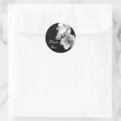 Rond Sticker Merci Alstroemeria Lily (Sac)