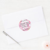 Rond Sticker Merci Bridesmaid rose (Enveloppe)