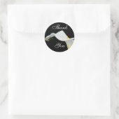 Rond Sticker Merci Calla Lily/Sceau (Sac)