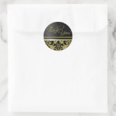 Rond Sticker Merci (Chaucer/or noir) (Sac)