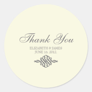 Rond Sticker Merci // Collection Elegance